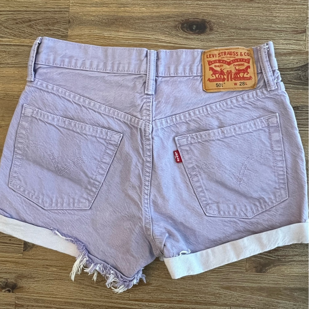 Levi's Light Purple Jean Shorts